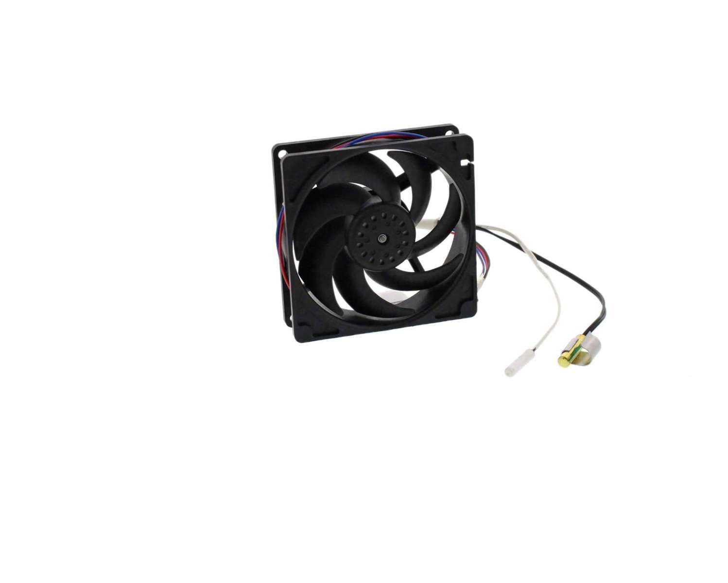 W11033168 - Genuine OEM Whirlpool Refrigerator Evaporator Fan Motor with Wire Harness
